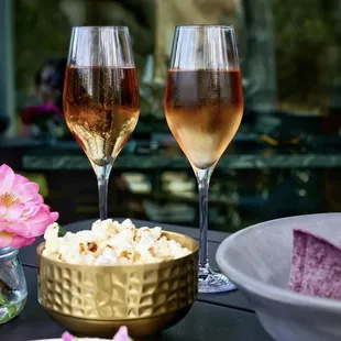 Enjoy a glass of wine and light bites on our beautiful patio space.
