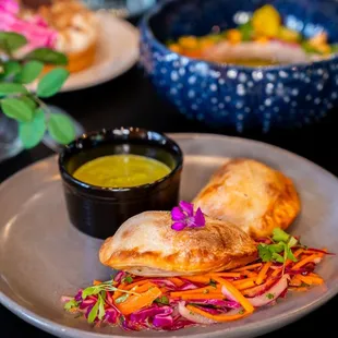 Our globally inspired eats include nods to Hispanic flavors, like our handmade empanadas.