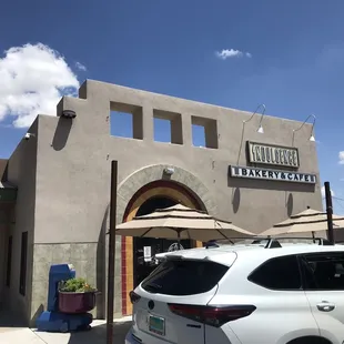 the outside of the building
