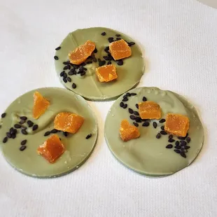 Matcha Mango chocolate mendients