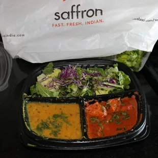 First visit. Love the Peeli Daal!!!  The lentils, on the left.