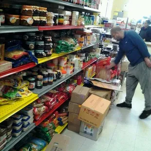 a man in a grocery store