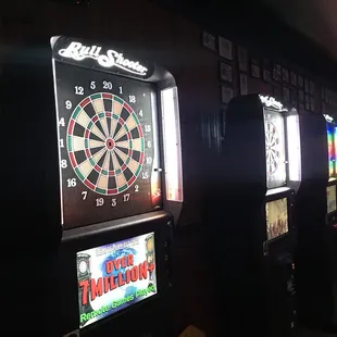 darts and a dartboard