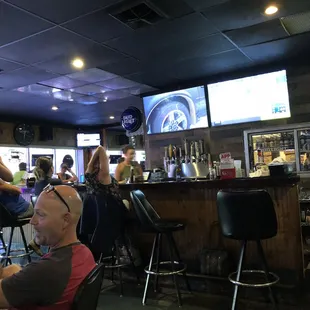 a man sitting at a bar