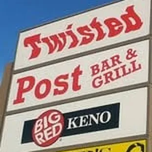 signage for twisted post