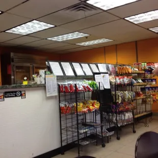 Inside the deli!