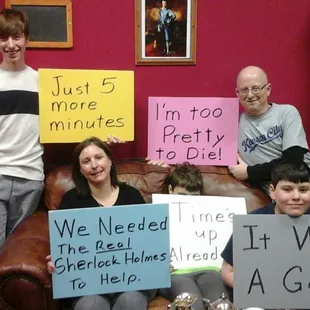 Players in the Moriaty's Parlor game.