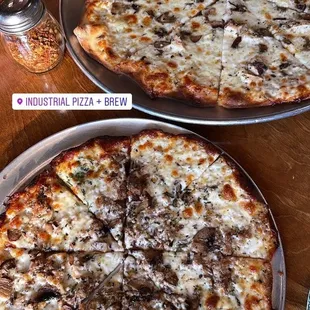 two different pizzas