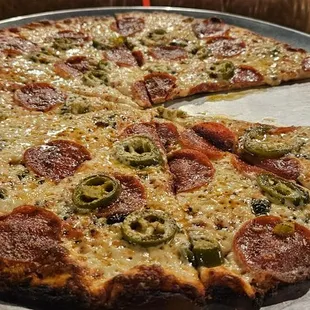 The wheel with jalapeños