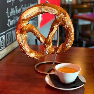 Giant Pretzel and Beer Cheese