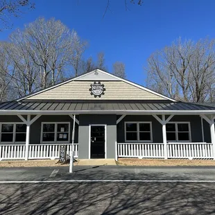 the front of the restaurant