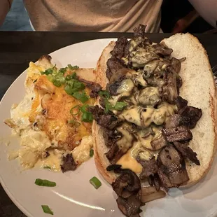 Industrial cheesesteak