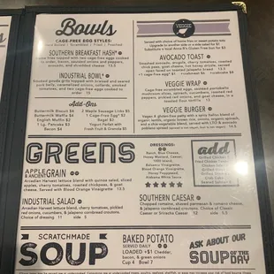 Bruch Menu