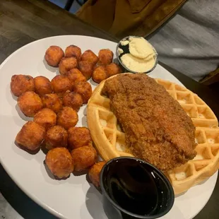 Chicken and Waffles. It was excellent.