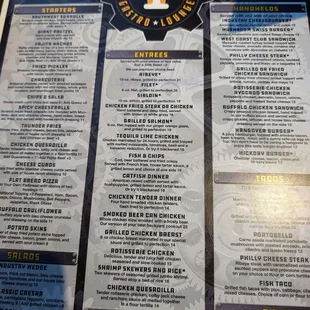 Main menu