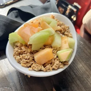 Oats and fruit
