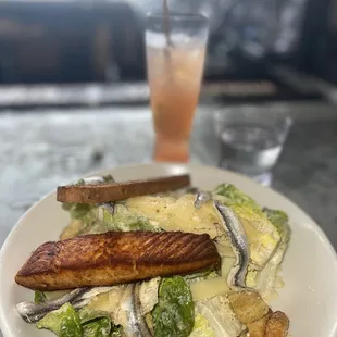 Cesar with salmon
