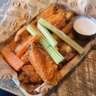 Wings Traditional Bone-In Italian hot parmesan
