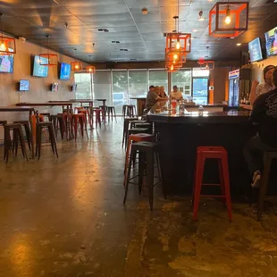 people sitting at the bar