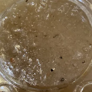 Italian dressing for the Italian salad. Obviously homemade. Nice amount of vinegar, spices. High quality oil.