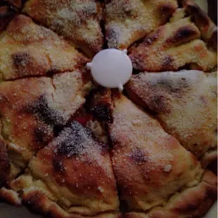 Stuffed Pizza. Husband loves it. Plenty of leftovers for lunch tomorrow!!