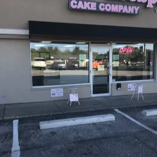 the front of the store