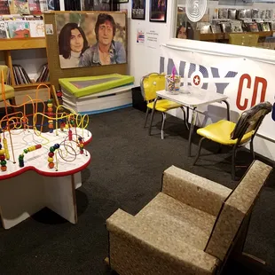 play area in the back