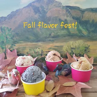 Yummy fall flavors available this weekend! 10/01/21