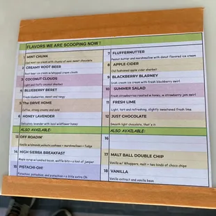 What's in that flavor? Here is a list :) enjoy!  High Sierra breakfast &amp; apple cider is sooo good!