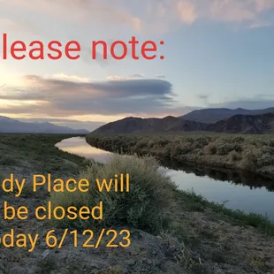 Sorry for any inconvenience. Circumstances beyond our control have necessitated our being closed today. See you soon!