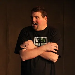 Troupe member Chris Meek during &quot;Laff-a-thon&quot;