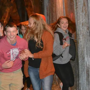 Customers running in fear at Indy Scream Park