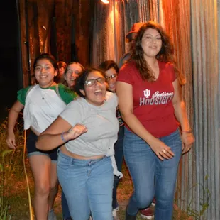 Customers running in fear at Indy Scream Park