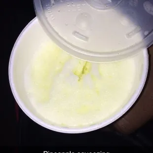 Pineapple  slushy