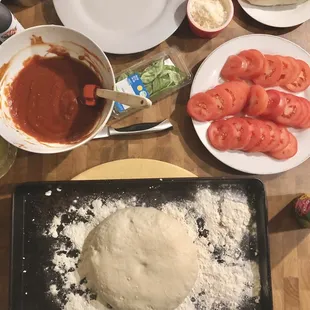 Prepped for the virtual cooking class with Indy Urban Foodies