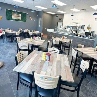 the inside of the restaurant