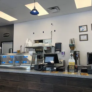 a view of the counter