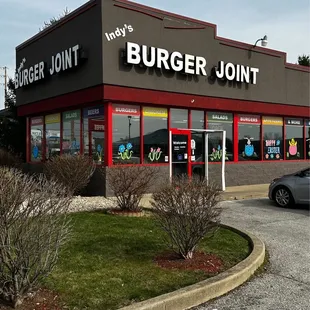 the front of the restaurant