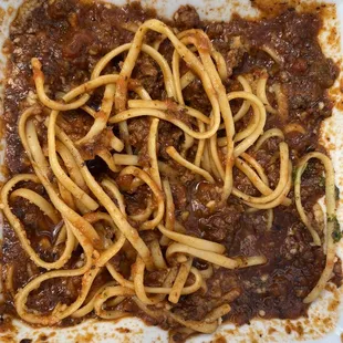 Meatball and spaghetti