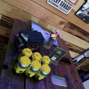 After a libation, a six pack for later in the week.