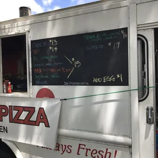 Infernos truck menu (Mililani Tech Park)