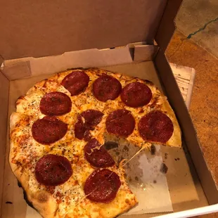 Pepperoni pizza