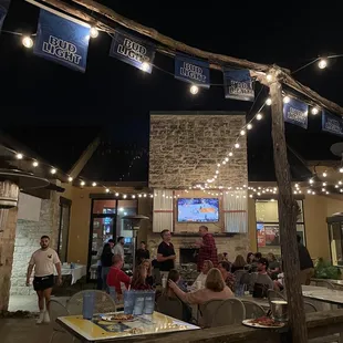 Outdoor seating patio