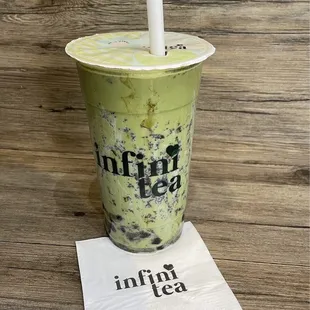 Monster (34 oz) Matcha Crumble Milk Tea