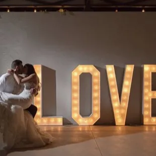 Our massive custom 4 foot LOVE Marquee Letters are the perfect statement piece for your next event!