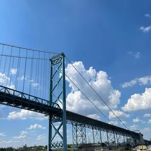 View of Ambassador Bridge from Ovation Yacht!
