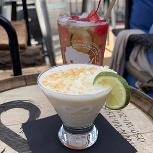 Pina Keylada and Cucumber Breeze Mocktail
