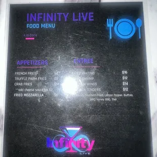 Food menu