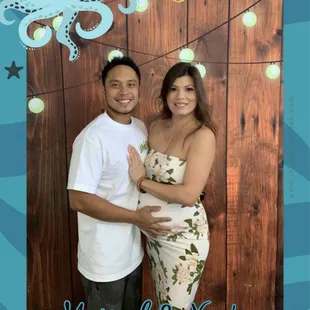 Daddy X and Mommy with baby Ecks (35 weeks)