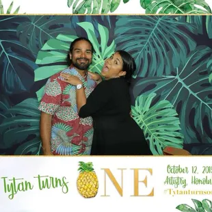 Cute layout using our &quot;Island Vibes&quot; backdrop